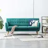 vidaXL Canapé à 3 places Revêtement en tissu 172x70x82 cm Vert