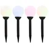 vidaXL Lampe solaire sphérique LED de jardin 4 pcs 15 cm RVB