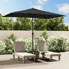 vidaXL Parasol avec mât en métal 300 x 200 cm Anthracite