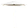 vidaXL Vidaxl Parasol D'extérieur Avec Mât En Bois 270 Cm Rouge Bordeaux