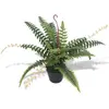vidaXL Plante artificielle avec pot Fougère 50 cm Vert