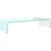 vidaXL Meuble TV/Support pour moniteur 60x25x11 cm verre vert
