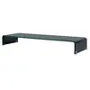 vidaXL Meuble TV/support pour moniteur 100x30x13 cm verre noir