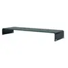 vidaXL Meuble TV/support pour moniteur 110x30x13 cm verre noir