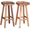 vidaXL Tabourets de bar lot de 2 bois d'acacia massif 244247