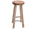 vidaXL Tabouret De Bar Teck Marron