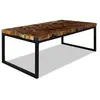 vidaXL Table basse Teck Résine 110 x 60 x 40 cm