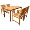 vidaXL Vidaxl Ensemble À Manger D'extérieur 5 Pcs Bois D'acacia Solide