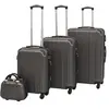 vidaXL Ensemble de valises à roulettes quatre pièces Anthracite