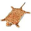 vidaXL Vidaxl Tapis En Peluche En Forme De Léopard 139 Cm Marron