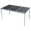 vidaXL Table de jardin 150x90x74 cm Noir Acier