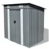 vidaXL Abri de jardin Métal Gris
