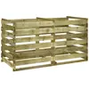 vidaXL Bac de compostage à lattes Bois de pin imprégné 180x90x90 cm
