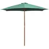 vidaXL Parasol avec poteau en bois 270 x 270 cm Vert