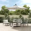 vidaXL Parasol avec éclairage LED 300cm Poteau en métal Sable