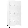 vidaXL Armoire à casier avec 9 compartiments Acier 90x45x180 cm Gris