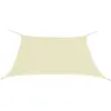 vidaXL Voile de parasol tissu oxford carré 2x2 m crème