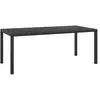 vidaXL Table de jardin Noir 185 x 90 x 74 cm Aluminium et WPC