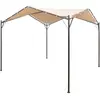 vidaXL Chapiteau tente 4 x 4 m Beige Acier