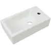 vidaXL Vasque + trou de robinet Céramique Blanc 46 x 25,5 x 12 cm