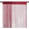 vidaXL Rideau en fils 2 pcs 100 x 250 cm Bordeaux