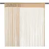 vidaXL Rideau en fils 2 pcs 140 x 250 cm Beige