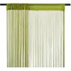 vidaXL Rideau en fils 2 pcs 140 x 250 cm Vert