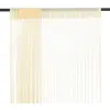 vidaXL Rideau en fils 2 pcs 100 x 250 cm Crème