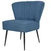 vidaXL Chaise de cocktail Bleu Tissu