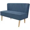 vidaXL Canapé 117 x 55,5 x 77 cm Tissu Bleu