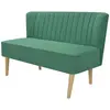 vidaXL Canapé 117 x 55,5 x 77 cm Tissu Vert
