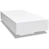 vidaXL Table basse Haute brillance Blanc