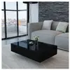 vidaXL Table basse Haute brillance Noir