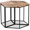 vidaXL Table basse Bois de manguier massif 56x48x40 cm