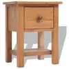 vidaXL Table de chevet 36 x 30 x 47 cm Bois de chêne massif