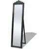 vidaXL Miroir sur pied Style baroque 160x40 cm Noir