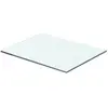 vidaXL Panneau pour étagère Verre transparent 40 x 25 cm