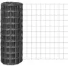 vidaXL Clôture euro Acier 25 x 1 m Gris