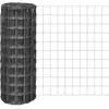 vidaXL Clôture euro Acier 10 x 1 m Gris