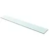 vidaXL Panneau pour étagère Verre transparent 100 x 15 cm