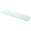 vidaXL Panneau pour étagère Verre transparent 100 x 25 cm