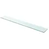 vidaXL Panneau d’étagère Verre transparent 110 x 15 cm