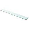 vidaXL Panneau pour étagère Verre transparent 100 x 12 cm