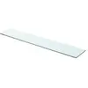 vidaXL Panneau pour étagère Verre transparent 80 x 15 cm