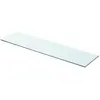 vidaXL Panneau pour étagère Verre transparent 80 x 20 cm