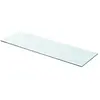 vidaXL Panneau pour étagère Verre transparent 80 x 25 cm