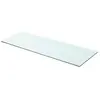 vidaXL Panneau pour étagère Verre transparent 80 x 30 cm