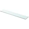 vidaXL Panneau d’étagère Verre transparent 90 x 15 cm