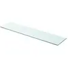 vidaXL Panneau pour étagère Verre transparent 90 x 20 cm