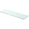 vidaXL Panneau pour étagère Verre transparent 90 x 25 cm